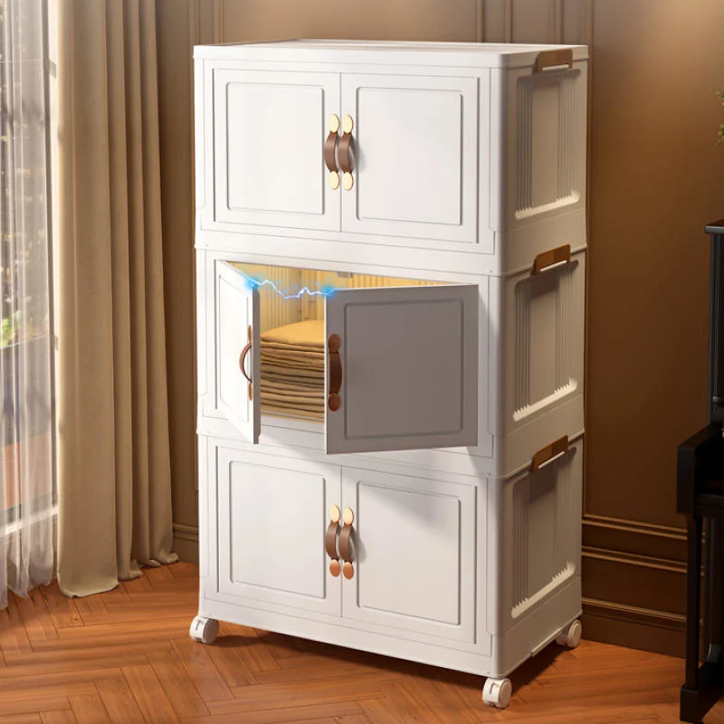 Modern Modular Multi-Tier Wardrobe & Organizer Cabinet